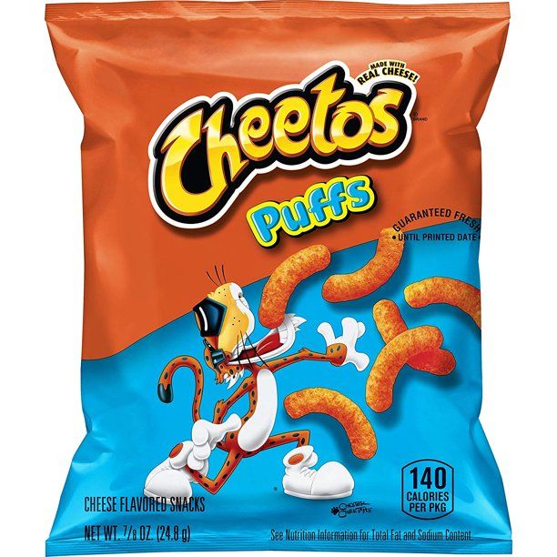 Photo 1 of Cheetos Puffs Cheese Flavored Snacks, 0.875 Oz Bags, 40 Count exp 9.21.21