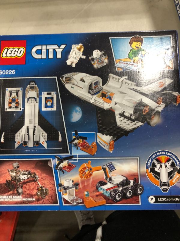 Photo 2 of LEGO City Space Mars Research Shuttle 60226 Space Shuttle Toy Building Kit with Mars Rover and Astronaut Minifigures, Top STEM Toy for Boys and Girls (273 Pieces)
