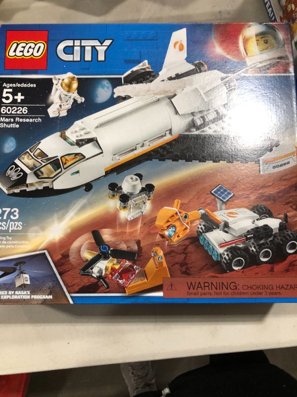 Photo 3 of LEGO City Space Mars Research Shuttle 60226 Space Shuttle Toy Building Kit with Mars Rover and Astronaut Minifigures, Top STEM Toy for Boys and Girls (273 Pieces)
