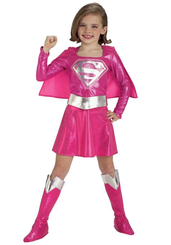 Photo 1 of Pink Supergirl Costume for Kid's
size M