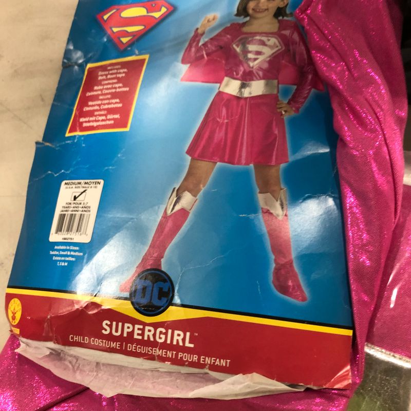 Photo 2 of Pink Supergirl Costume for Kid's
size M