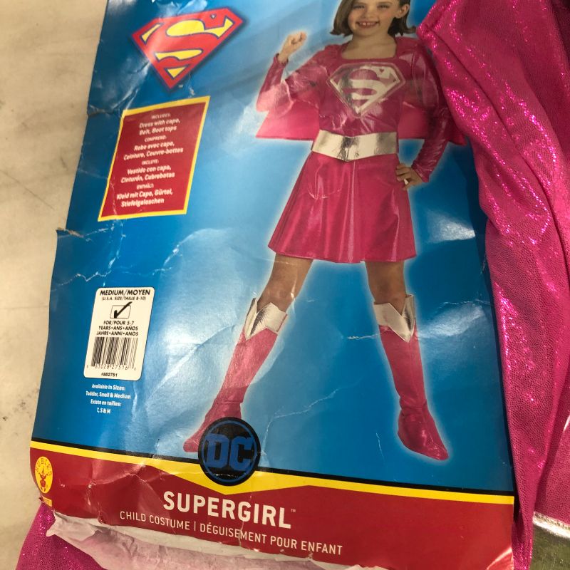 Photo 4 of Pink Supergirl Costume for Kid's
size M