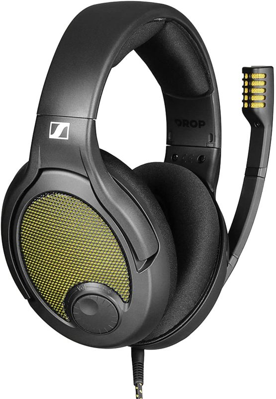 Photo 1 of Drop + Sennheiser PC38X Gaming Headset — Noise-Cancelling Microphone with Over-Ear Open-Back Design, Velour Earpads, Compatible with PC, PS4, PS5, Switch, Xbox, Mac, Mobile, and More
