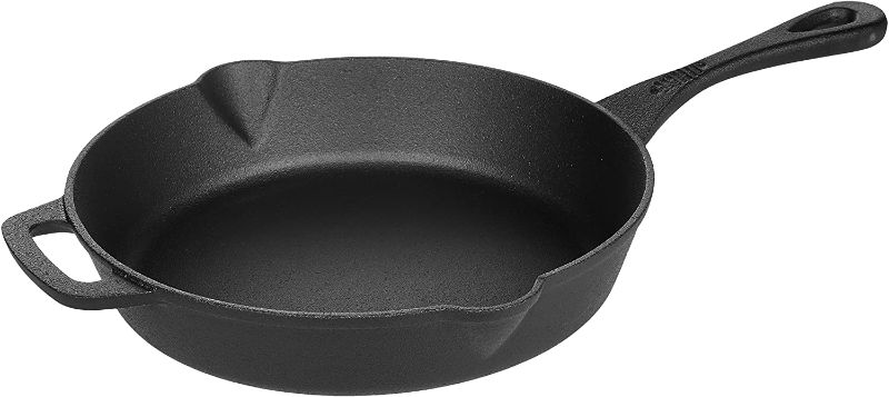 Photo 1 of Amazon Basics Pre-Seasoned Cast Iron Skillet Pan, 10.25 Inch
