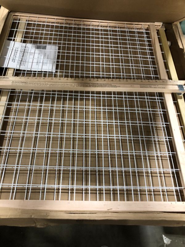 Photo 1 of North States Extra-Wide Wire Mesh Adjustable Wood Baby/Child & Pet Gate | 4615