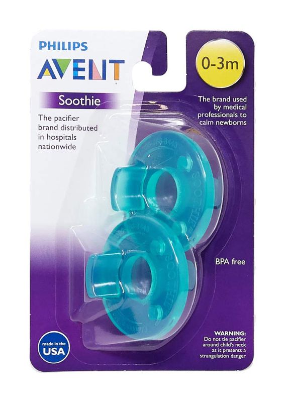 Photo 1 of Philips Avent SCF190/01 Soothie 0-3mth Green/Green, 4 Count
