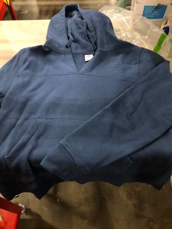 Photo 2 of amazon essential blue vneck hoodie