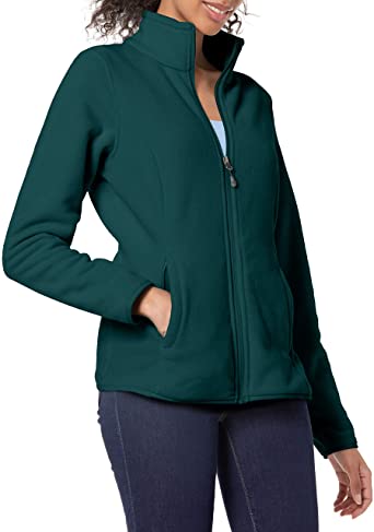 Photo 1 of Amazon Essentials Women's Classic Fit Long-Sleeve Full-Zip Polar Soft Fleece Jacket (M)
