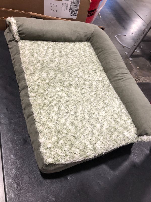 Photo 1 of Furhaven Orthopedic, Cooling Gel, and Memory Foam Pet Beds for Small, Medium, and Large Dogs and Cats - Two-Tone L Chaise, Southwest Kilim Sofa, Faux Fur Velvet Sofa Dog Bed, and More
