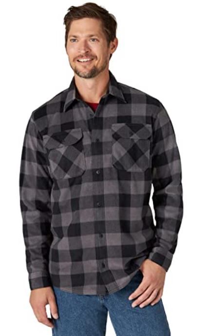 Photo 1 of Wrangler Authentics Men's Long Sleeve Fleece Shirt 3x