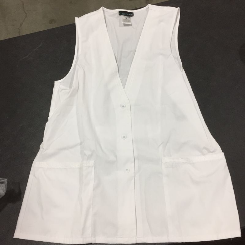 Photo 1 of cherokee womens white sleeveles shirt size M