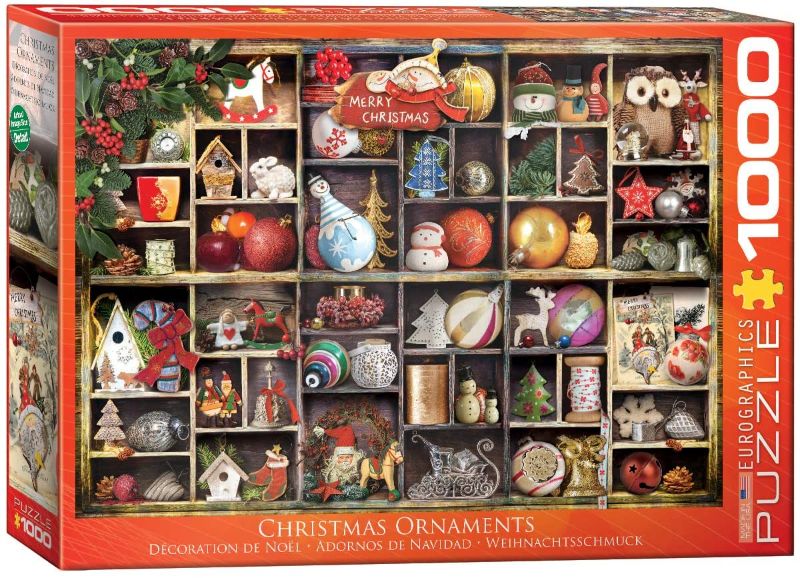 Photo 1 of EuroGraphics Christmas Ornaments Puzzle (1000 Piece) 