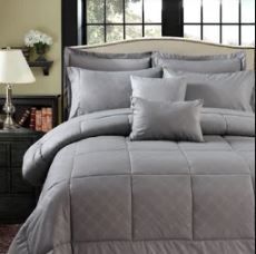 Photo 1 of 10-piece comforter set cal king grey