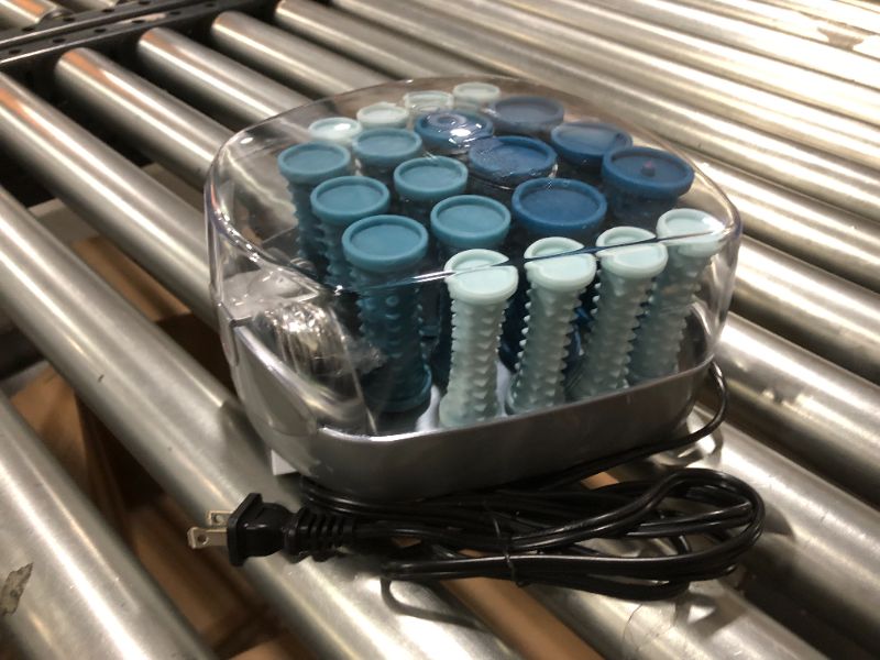 Photo 2 of Conair Compact Multi-Size Hot Rollers; Blue