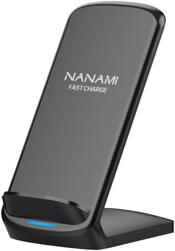 Photo 1 of NANAMI Upgraded Fast Wireless Charger,Qi-Certified Wireless Charging Stand Compatible Samsung Galaxy S21 S20 S10 S9 S8/Note 20 Ultra/10/9 & Qi Phone Charger for iPhone 13/12/SE 2020/11/XR/XS Max/X/8