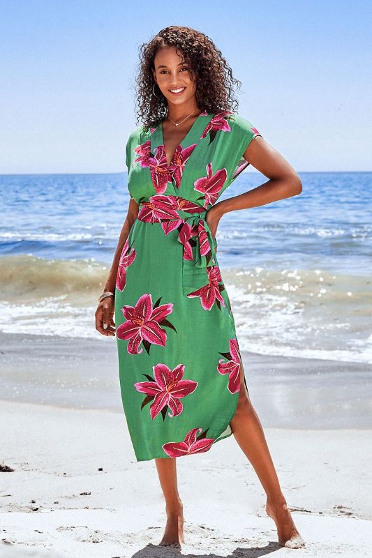 Photo 2 of 2pk Women's Clothing Evelynn Floral V-Neck Maxi Dress Size XL