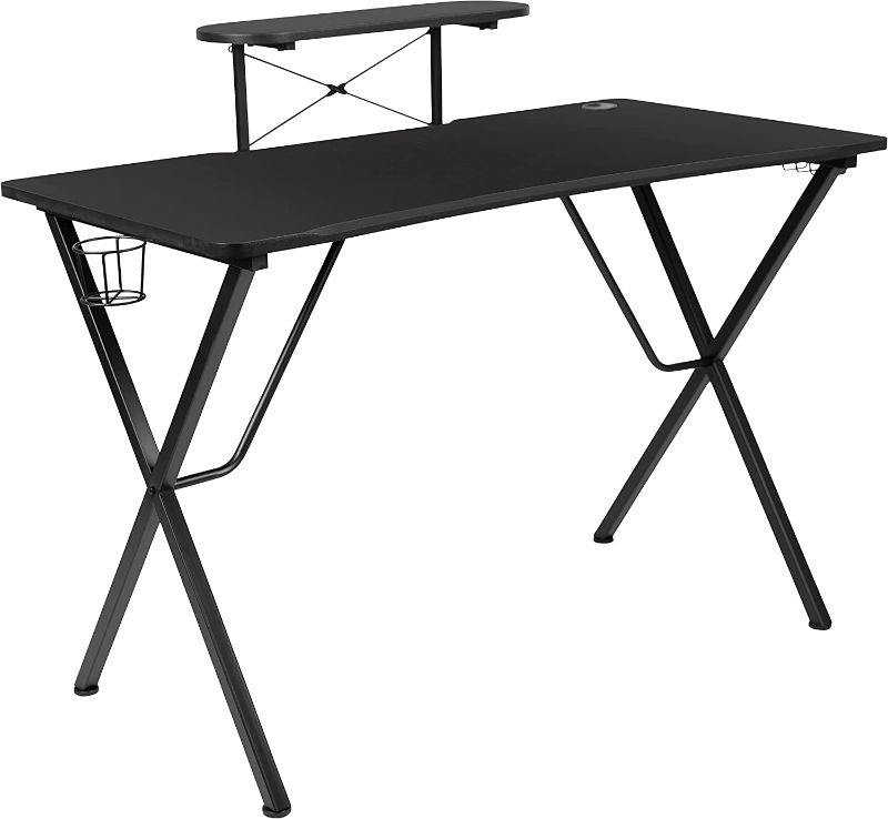 Photo 1 of Flash Furniture Gaming Desk, 51.5", Black