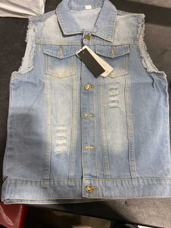 Photo 1 of Womens (M) Denim Sleeveless Jacket