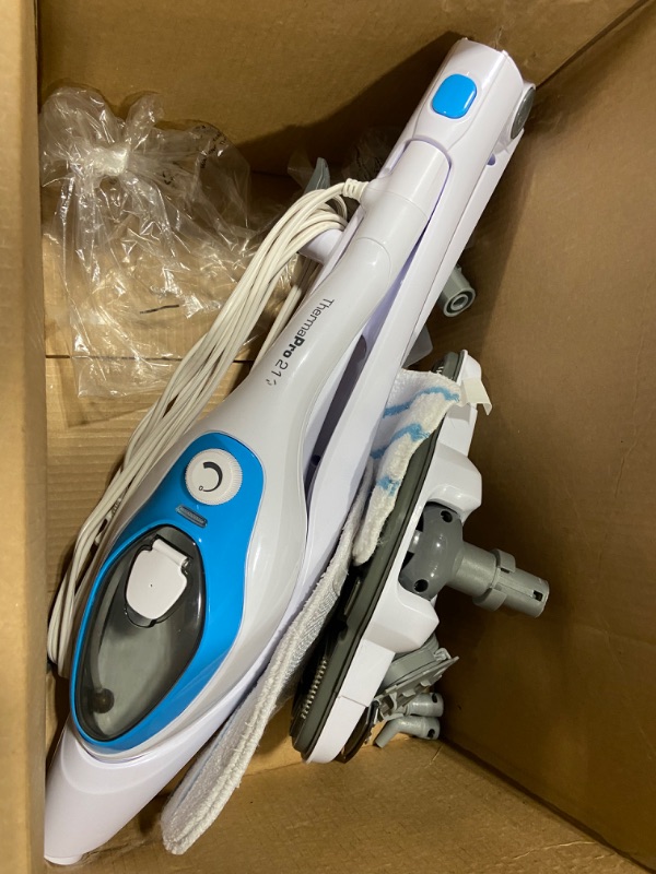 Photo 2 of PurSteam Steam Mop Cleaner 10-in-1 with Convenient Detachable Handheld Unit, Laminate/Hardwood/Tiles/Carpet Kitchen - Garment - Clothes - Pet Friendly...
