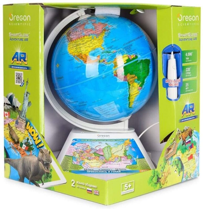 Photo 1 of Oregon Scientific Educational Learning Smart Globe for Home School World Geography Toy with Games, Countries & Fun Facts
