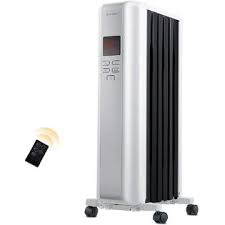 Photo 1 of Space Heater, KopBeau 1500W Oil Filled Radiator Electric Heater with Digital Thermostat, 24 Hrs Timer & Remote, Portable Heater for Full Room Indoor
