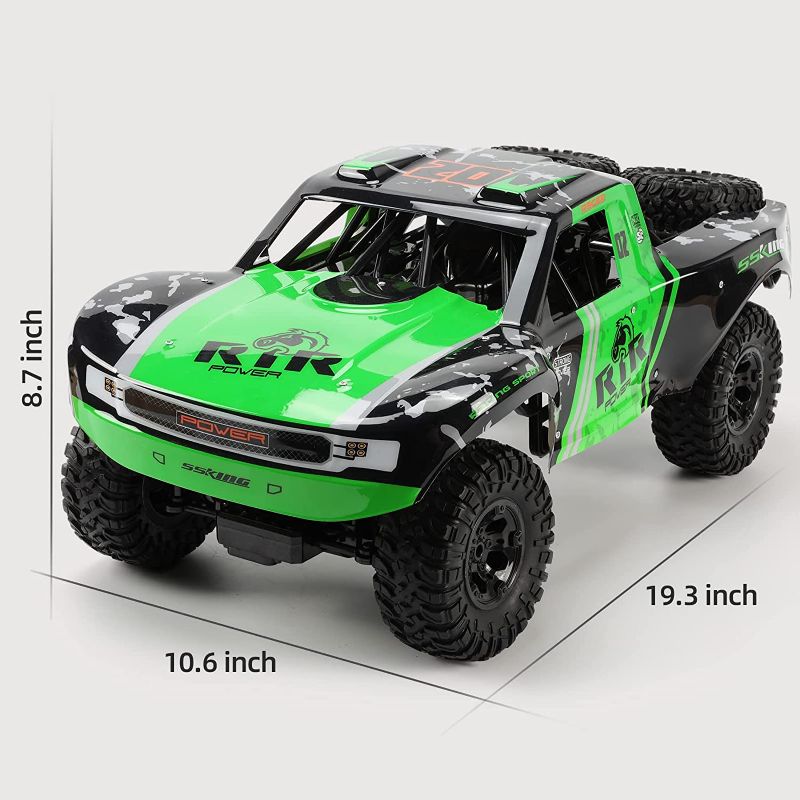 Photo 1 of Ruko C11 Amphibious RC Cars 1:10 Scale Large Monster Truck, 2.4 GHz Waterproof Remote Control Car, 4WD Off Road Vehicle with 2 Rechargeable Batteries for 40 Mins Play, Gift for Adults and Kids (Green)
