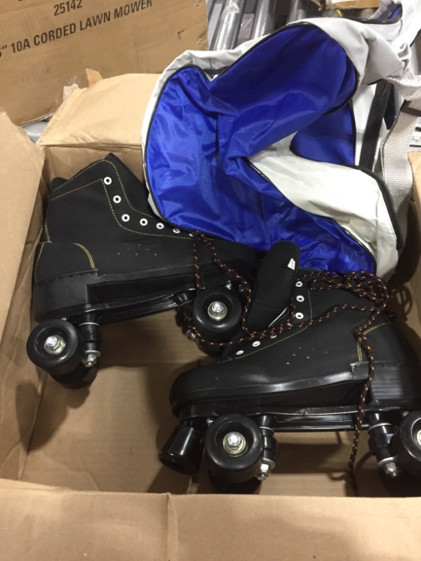 Photo 2 of Roller skates size 44 black with carry bag 