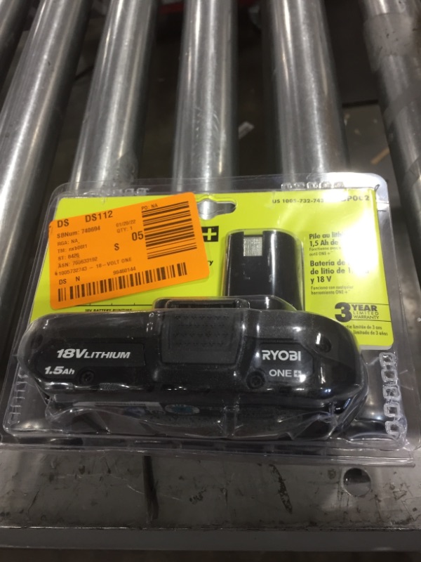 Photo 2 of RYOBI PBP002 ONE+ 18V Lithium-Ion 1.5 Ah Battery
