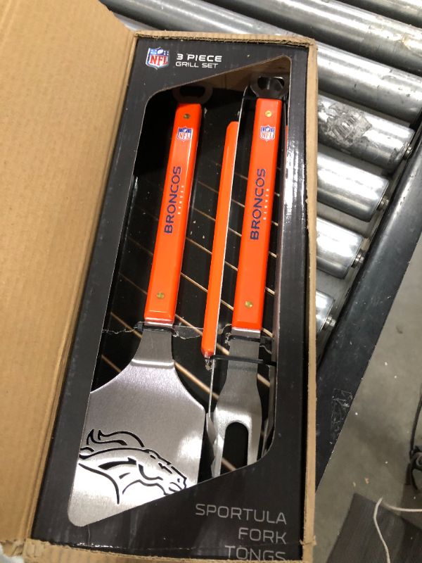 Photo 2 of Denver Broncos Spirit Series 3-Piece BBQ Set