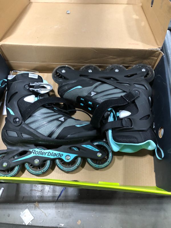 Photo 2 of Rollerblade Zetrablade W Womens Adult Fitness Inline Skate, Size 9, Black, Blue