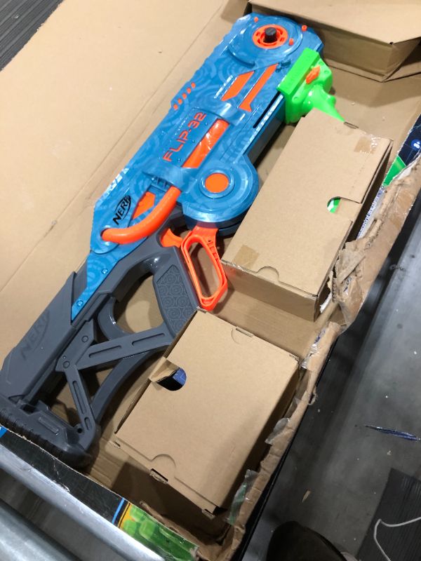 Photo 2 of NERF Elite 2.0 Flipshots Flip-32 Blaster, Rotating Dart Barrels, 32-Dart Capacity, 32 Elite Darts, Toy Foam Blasters, Kids Outdoor Games & Toys for Boys & Girls