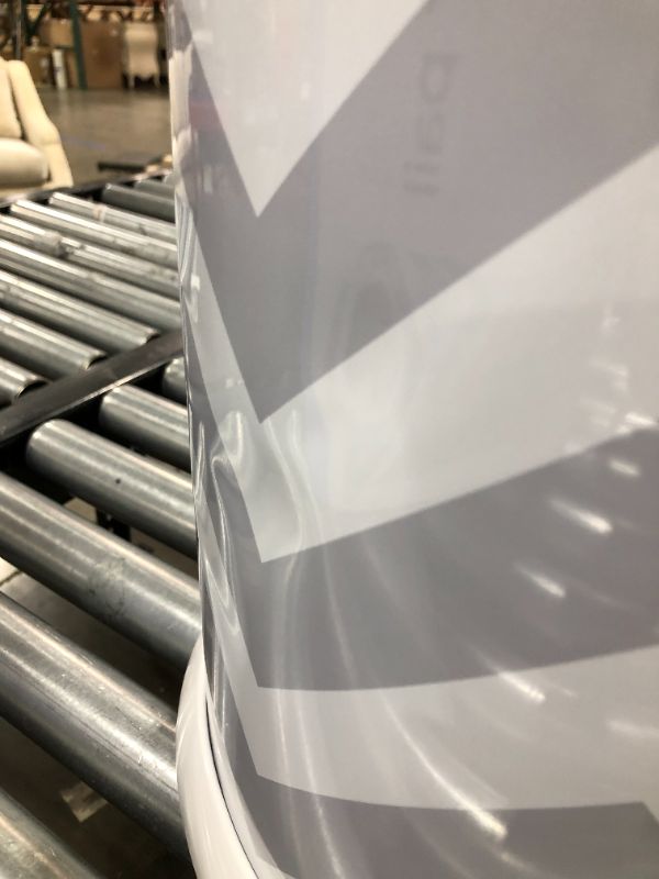 Photo 1 of Ubbi Steel Odor Locking, No Special Bag Required Money Saving, Awards-Winning, Modern Design Registry Must-Have Diaper Pail, Gray Chevron