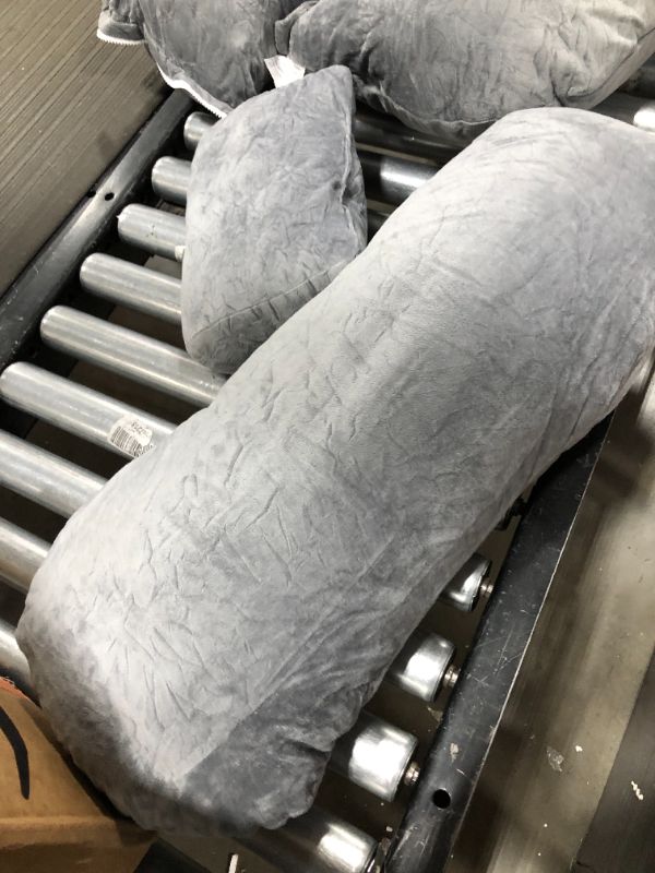 Photo 4 of 4 Long Soft Grey Pillows, 4 Different Sizes 