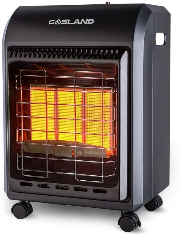 Photo 1 of GASLAND MHA18B Propane Heater, 18,000 BTU Warm Area up to 450 sq. ft, Portable LP Gas Heater for Garages, Workshops and Construction Sites, Ultra Quiet Propane Radiant heater with LP Regulator Hose
