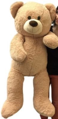 Photo 1 of Big Plush 4 Foot Teddy Bear Extra Soft 48 inch Beige Tan Jumbo Stuffed Animal (Not exactly as stock)
