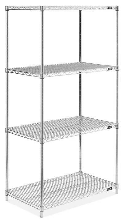 Photo 1 of Chrome Wire Shelving Unit - 36 x 24 x 74"