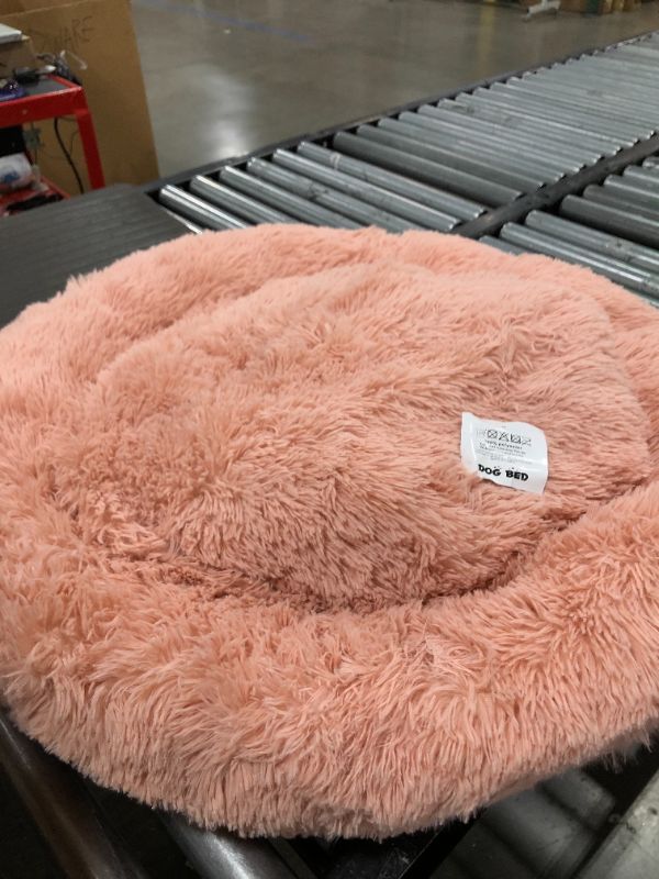 Photo 2 of Best Friends by Sheri The Original Calming Donut Cat and Dog Bed in Shag or Lux Fur, Machine Washable, High Bolster, Multiple Sizes Medium 30"x30"