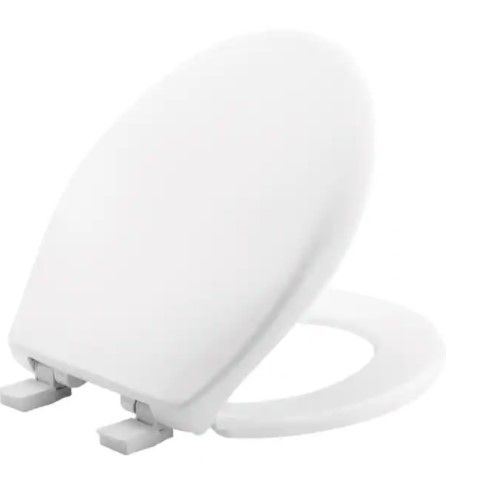 Photo 1 of BEMIS Affinity Round Closed Front Toilet Seat in White