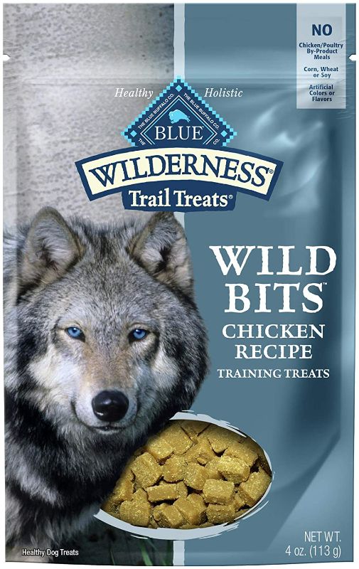 Photo 1 of 5 PACK Blue Buffalo Wilderness Trail Treats Wild Bits Grain Free Soft-Moist Training Dog Treats... PLUS 1 pack Blue Buffalo Wilderness Trail Treats Wild Bites Grain Free Soft-Moist Dog Treats