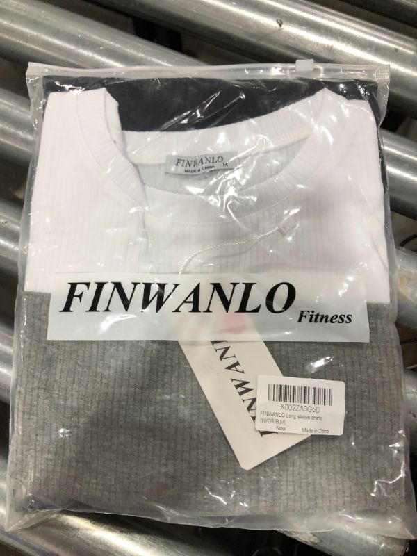 Photo 2 of FINWANLO Long Sleeve T Shirts for Women Casual Blouses Tunic Tops Cute Color Block Blouses Tee Shirt medium