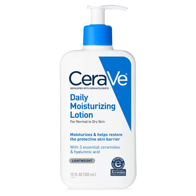 Photo 1 of CeraVe Daily Moisturizing Lotion for Dry Skin | Body Lotion & Facial Moisturizer with Hyaluronic Acid and Ceramides | 12 Fl Ounce