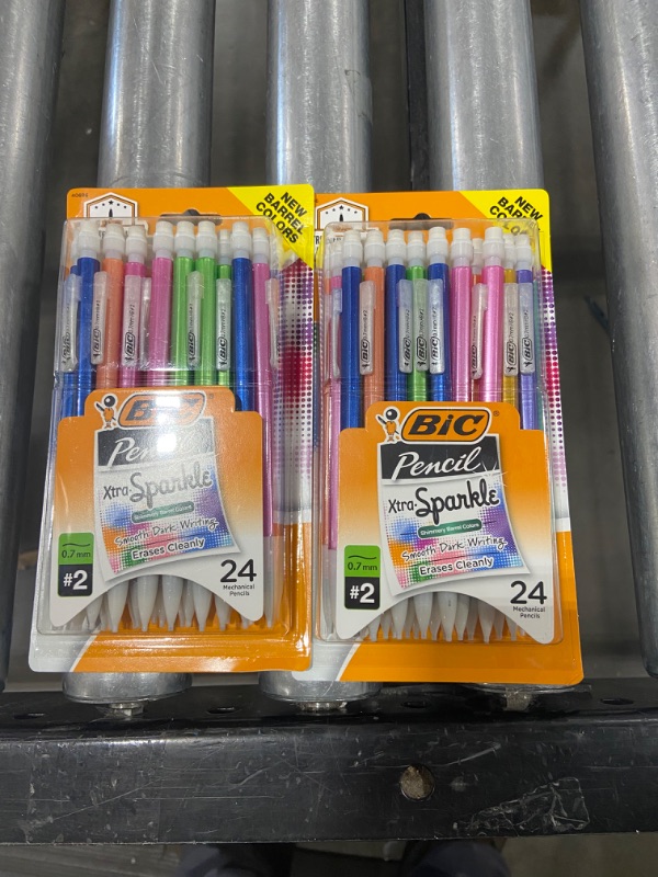 Photo 1 of BIC Xtra Sparkle 24ct LED Pencils 2pk (48 total)