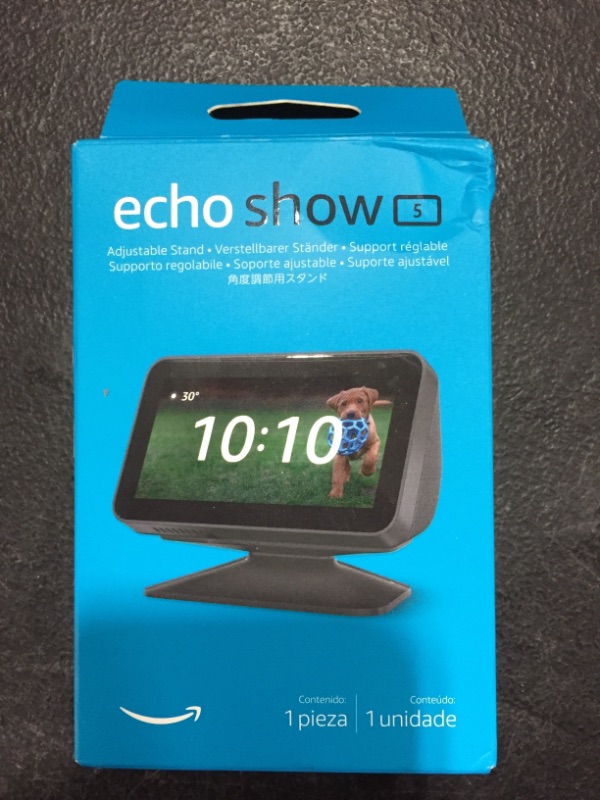 Photo 2 of All-new Echo Show 5 (2nd Gen) Adjustable Stand | Charcoal
