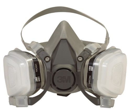 Photo 1 of 3M Medium Paint Project Respirator Mask, Black/White
