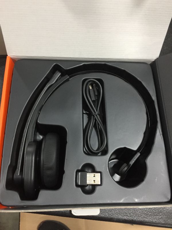 Photo 2 of Wireless Headset with Microphone, Mute Button, Noise Cancelling Mic ( With USB Adapter )
