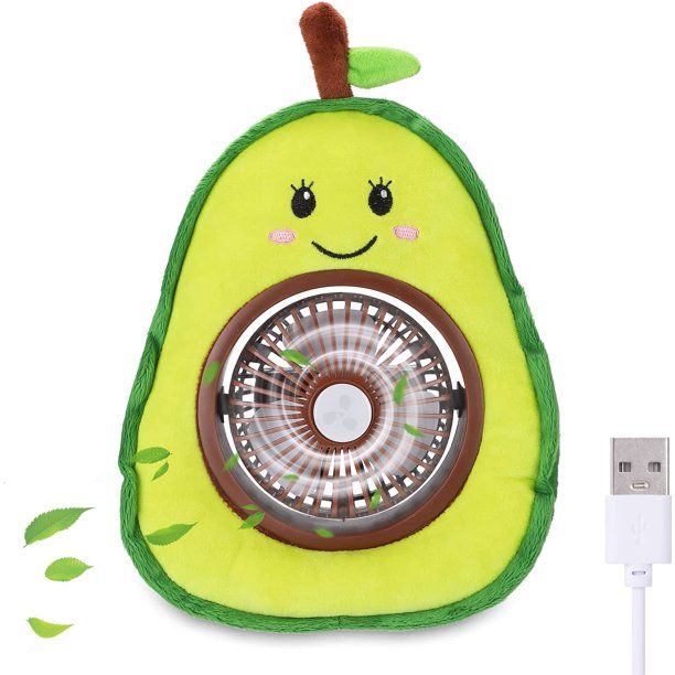 Photo 1 of Animal Table FanPersonal Cooling Fan with Adorable Stuffed Avocado Cover
