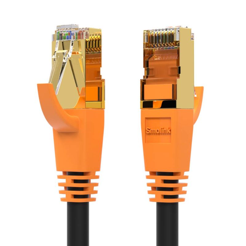 Photo 1 of High Speed Internet Cord Shielded SFTP 40Gbps 2000Mhz Gigabit LAN Ethernet Cables with RJ45 Connector Gold Plated for Gaming Router Modem Mac Laptop  Xbox Network