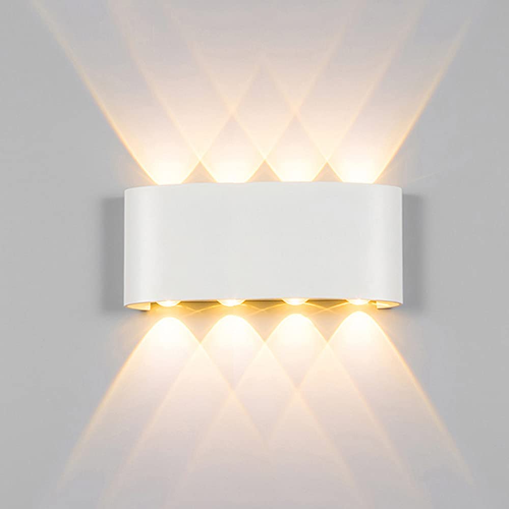 Photo 1 of CHENBEN Modern Wall Sconces LED Wall Light Fixtures 8W 3000K IP65 Waterproof Warm White Up and Down Sconces Wall Lighting Lights for House/Bedroom/Outdoor/Living Room/Hallway