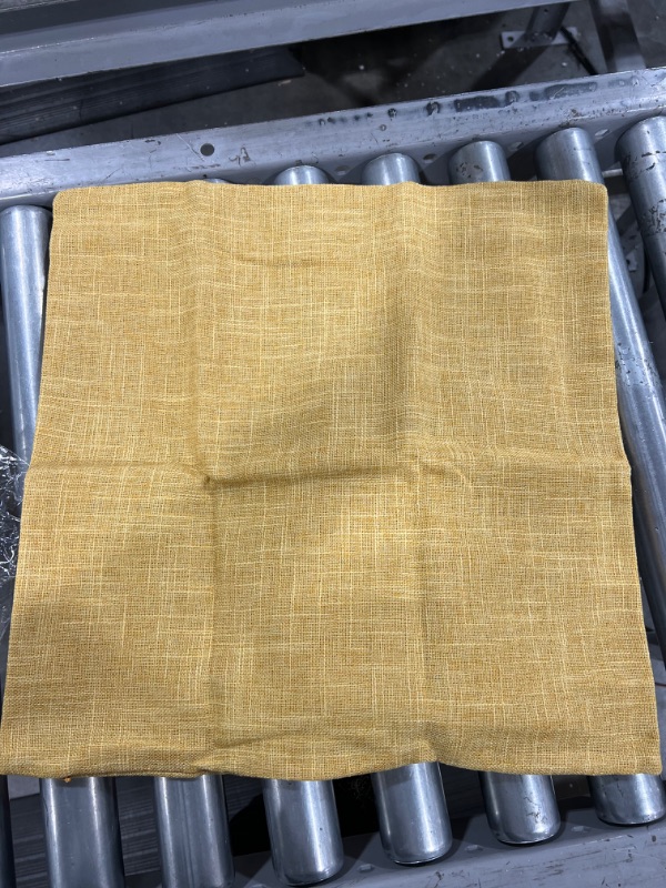 Photo 1 of Anickal set of 2 mustard yellow pillow covers 18x18
