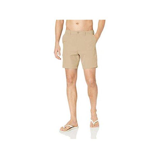 Photo 1 of 28 Palms Men's 7" Inseam Hybrid Board Short, Khaki Solid, 34